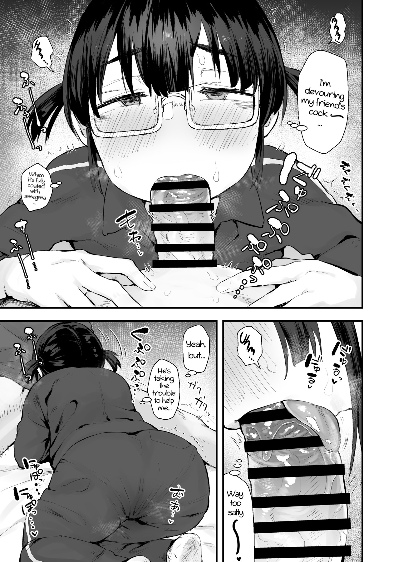 Hentai Manga Comic-A Plain Girl Stroking Me Off-Read-18